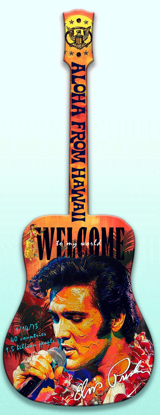 Hawaii-Elvis Guitar